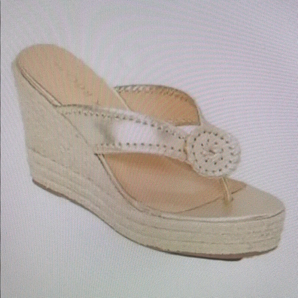 Elegant Cream Wedge Sandals